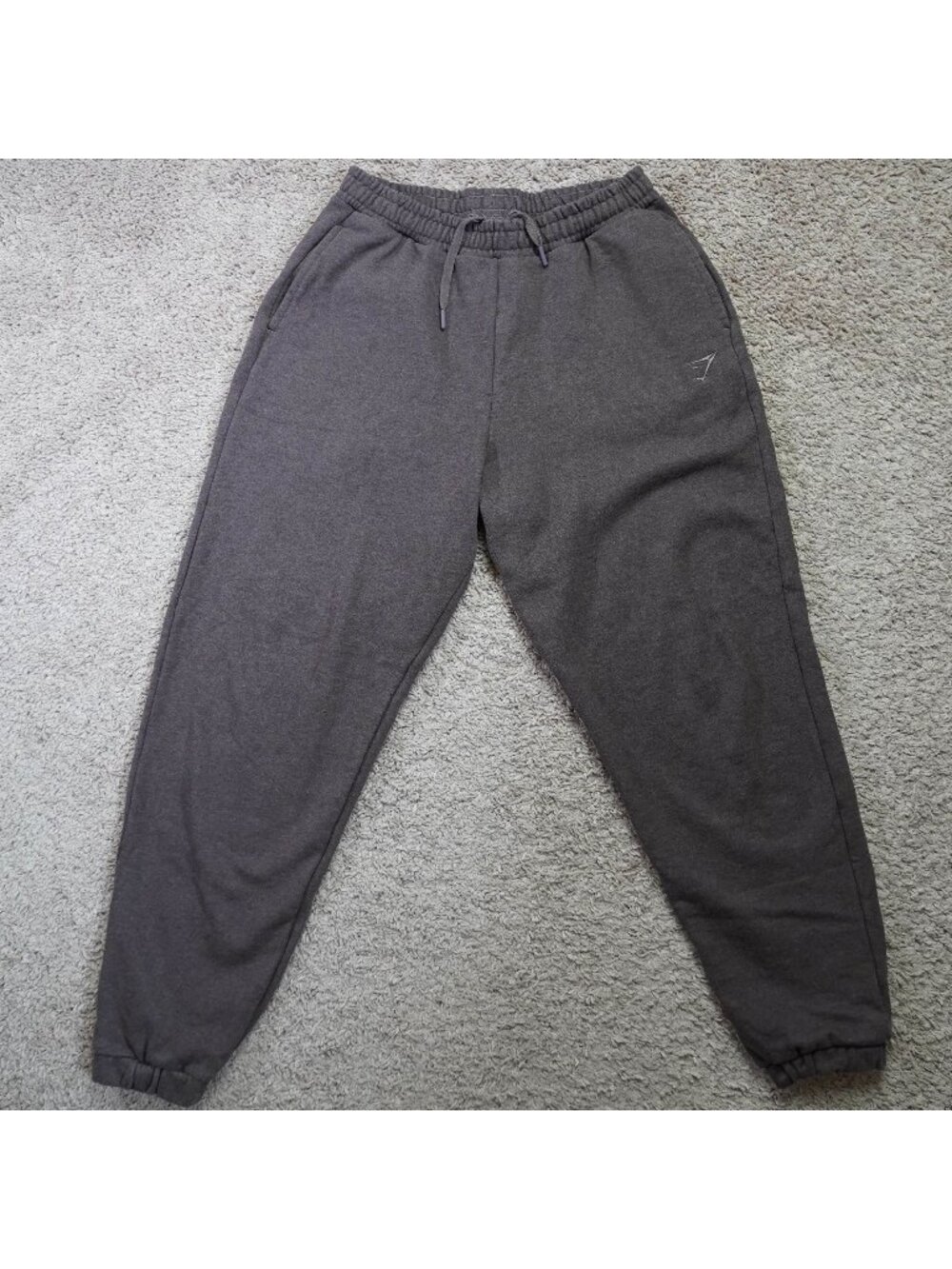 Gymshark Joggers Mens Medium Brown Tapered Sweatpants Athletic Logo